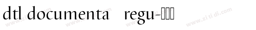 dtl documenta   regu字体转换